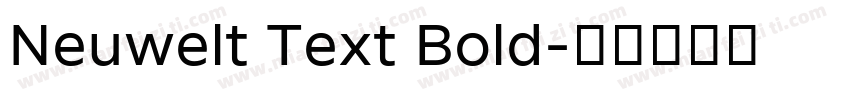 Neuwelt Text Bold字体转换